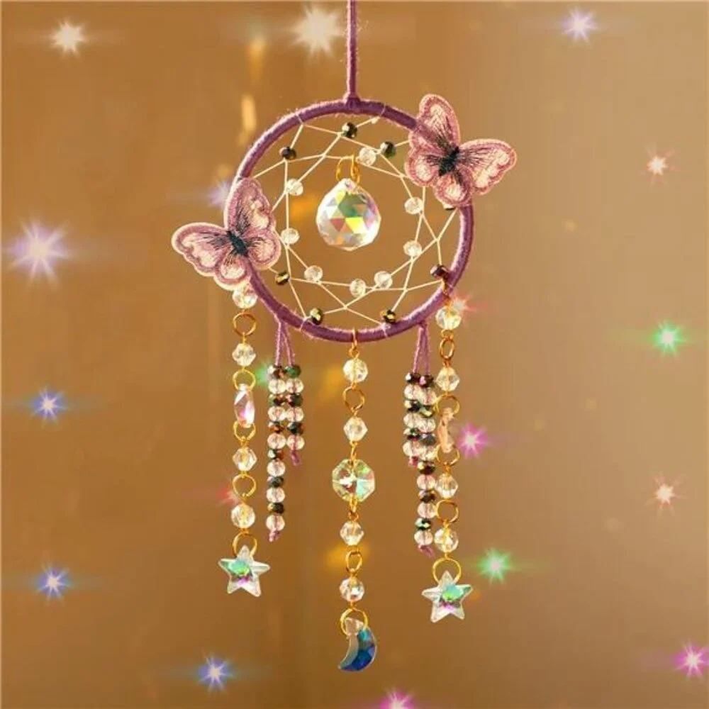 Purple Butterfly Small Dream Catchers with